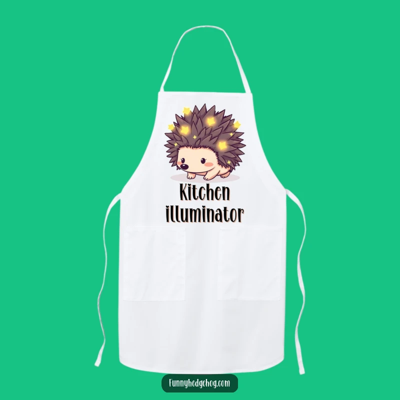Funny Firefly Hedgehog Apron: Enchanting Kitchenwear for Magical Cooks