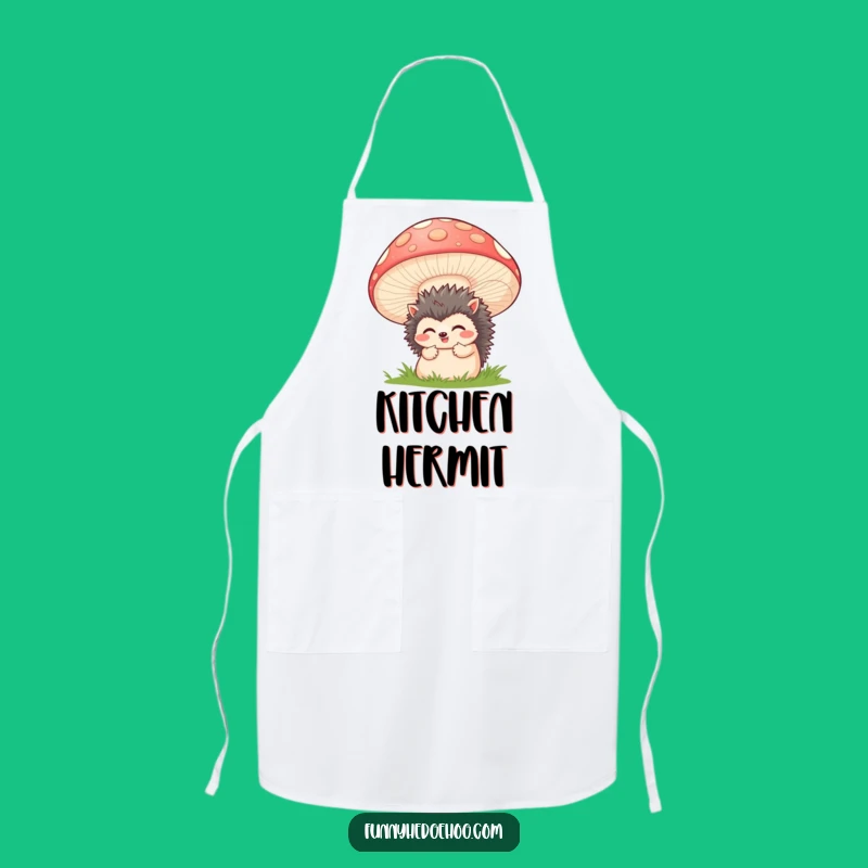 Funny Hedgehog Kitchen Apron: Whimsical Cooking Attire for Humorous Chefs