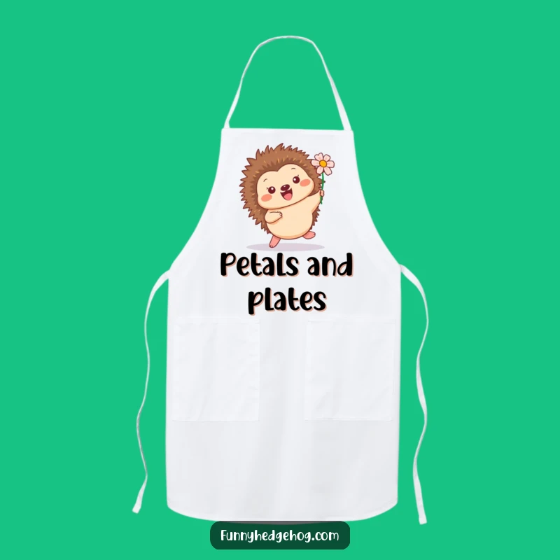 Funny Hedgehog Chef Apron: Playful Kitchenwear for Cheerful Cooks