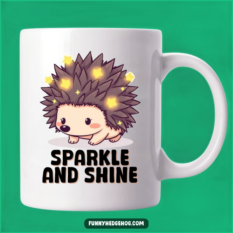 Magical Hedgehog Firefly Mug: Enchanting & Funny Gift for Stargazers