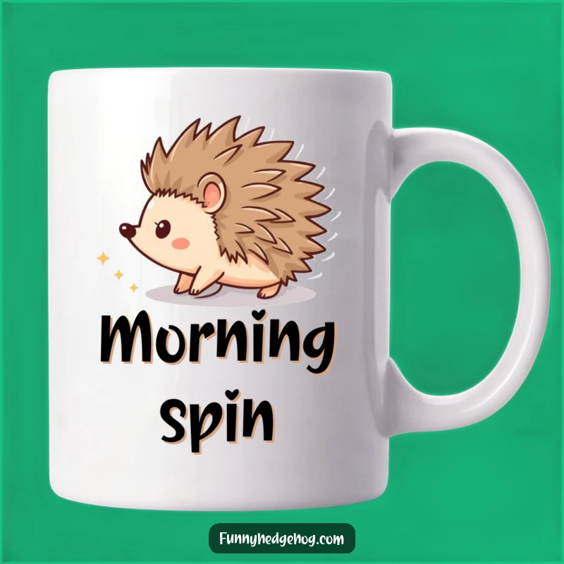 Funny Spinning Hedgehog Mug: Whimsical & Hilarious Gift for Fun Lovers