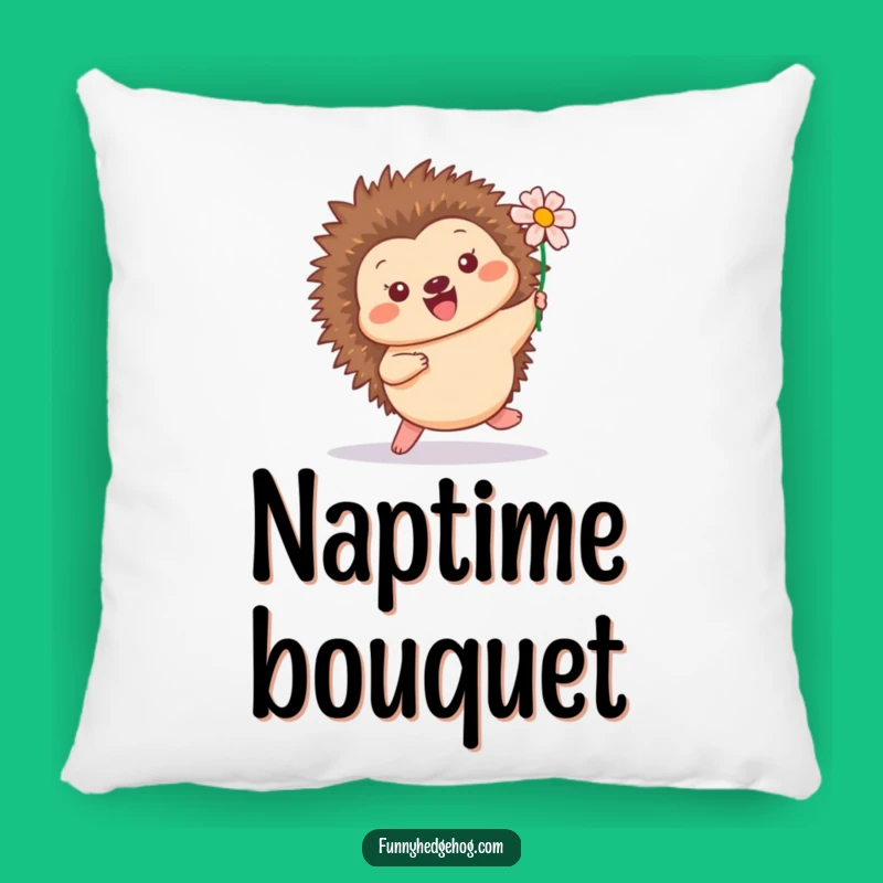 Funny Cheerful Hedgehog Pillow: Soft Lumbar Cushion for Cozy Joy