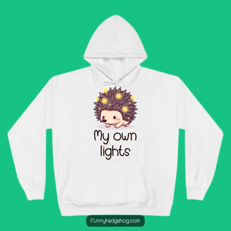 Funny Enchanted Hedgehog Hoodie: Cozy & Magical Nighttime Apparel