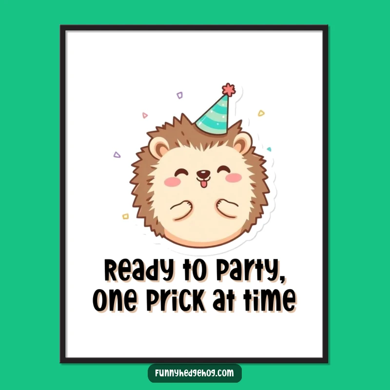 Free Printable Hedgehog Party Wall Art: Whimsical Design, Downloadable Decor