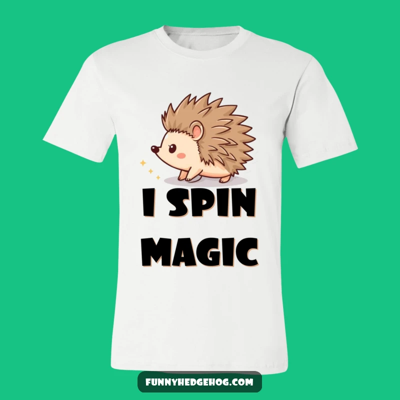 Funny Sparkle Hedgehog T-Shirt: Dazzling & Humorous Movement Tee